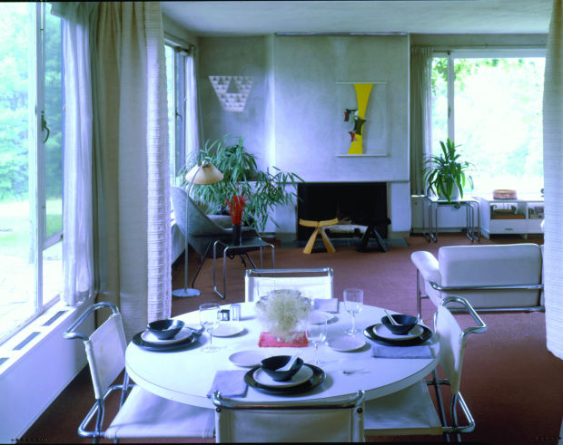 Gropius House living room/dining room